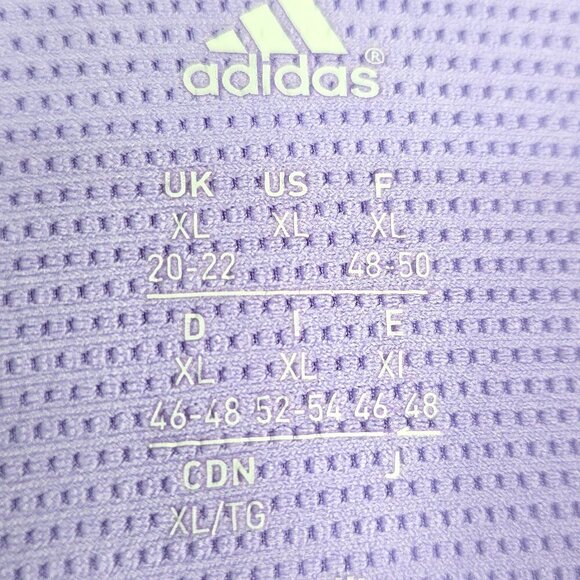 Adidas Climalite Pullover Half Zip Purple Ruched Pullover Workout Active Top - Picture 10 of 11